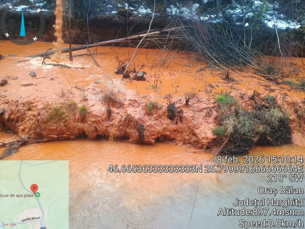 DEZASTRU ECOLOGIC LA BĂLAN: Râul Olt, otrăvit cu metale grele. Amendă uriașă pentru Conversmin!